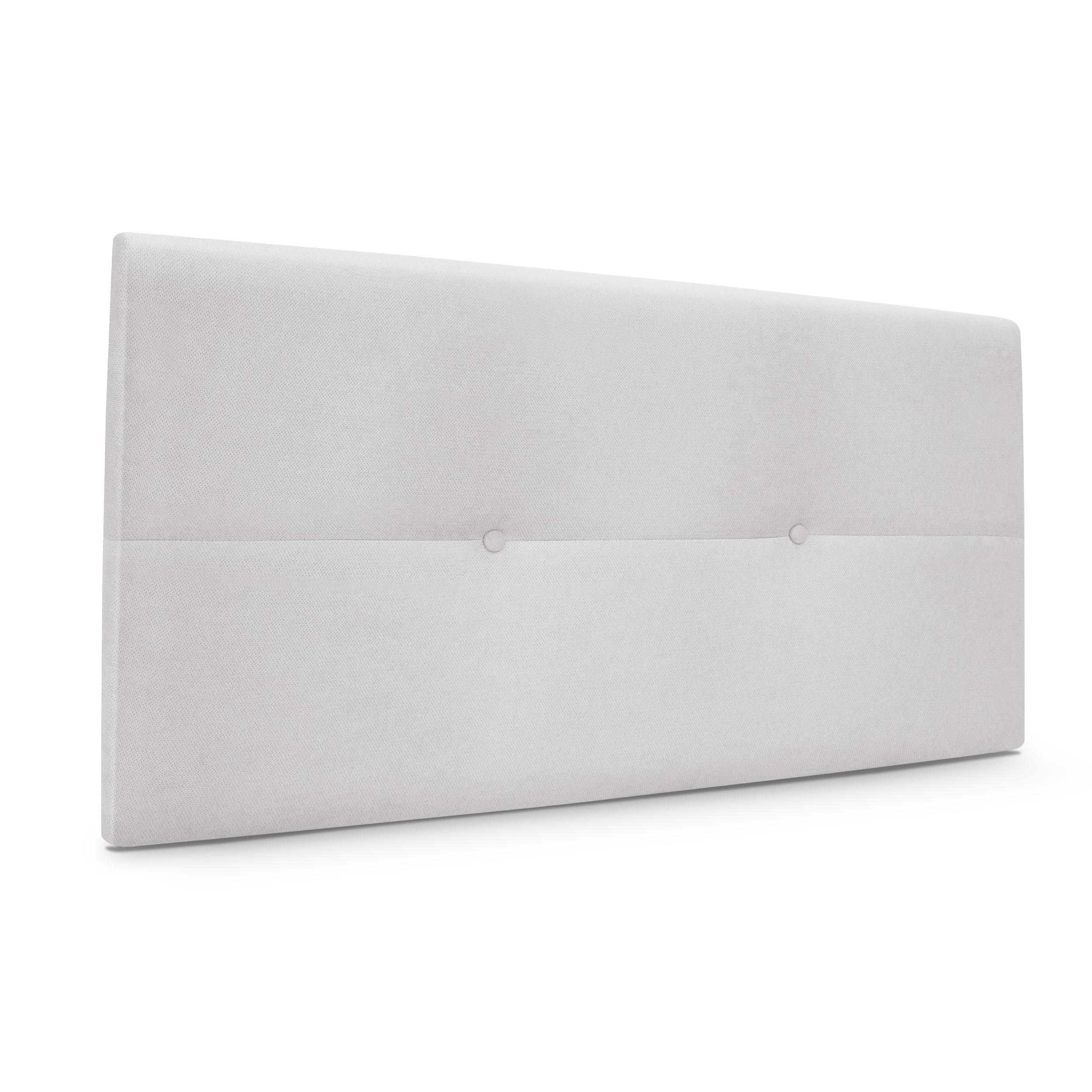DHOME Cabecero de Polipiel o Tela AQUALINE Pro cabeceros Cabezal tapizado Cama Lujo (Gris Perla Tela)