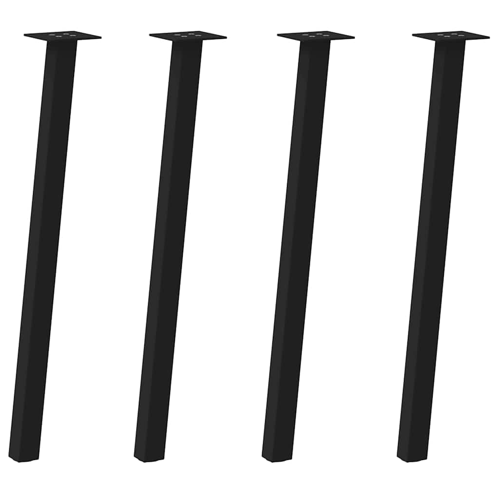 vidaXL Patas para consola (4 unidades) 72 cm, acero