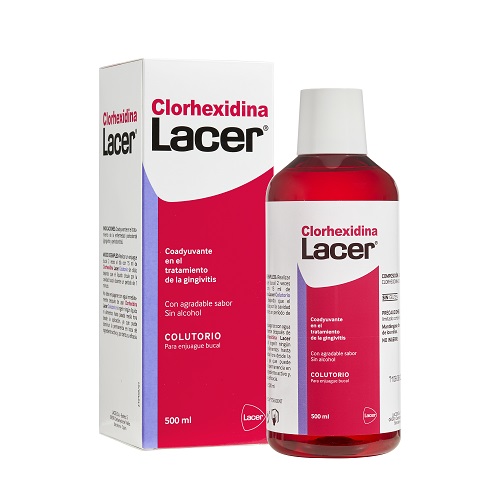 Lacer Enjuague Bucal Antiséptico Eficaz Contra la Placa 500ml