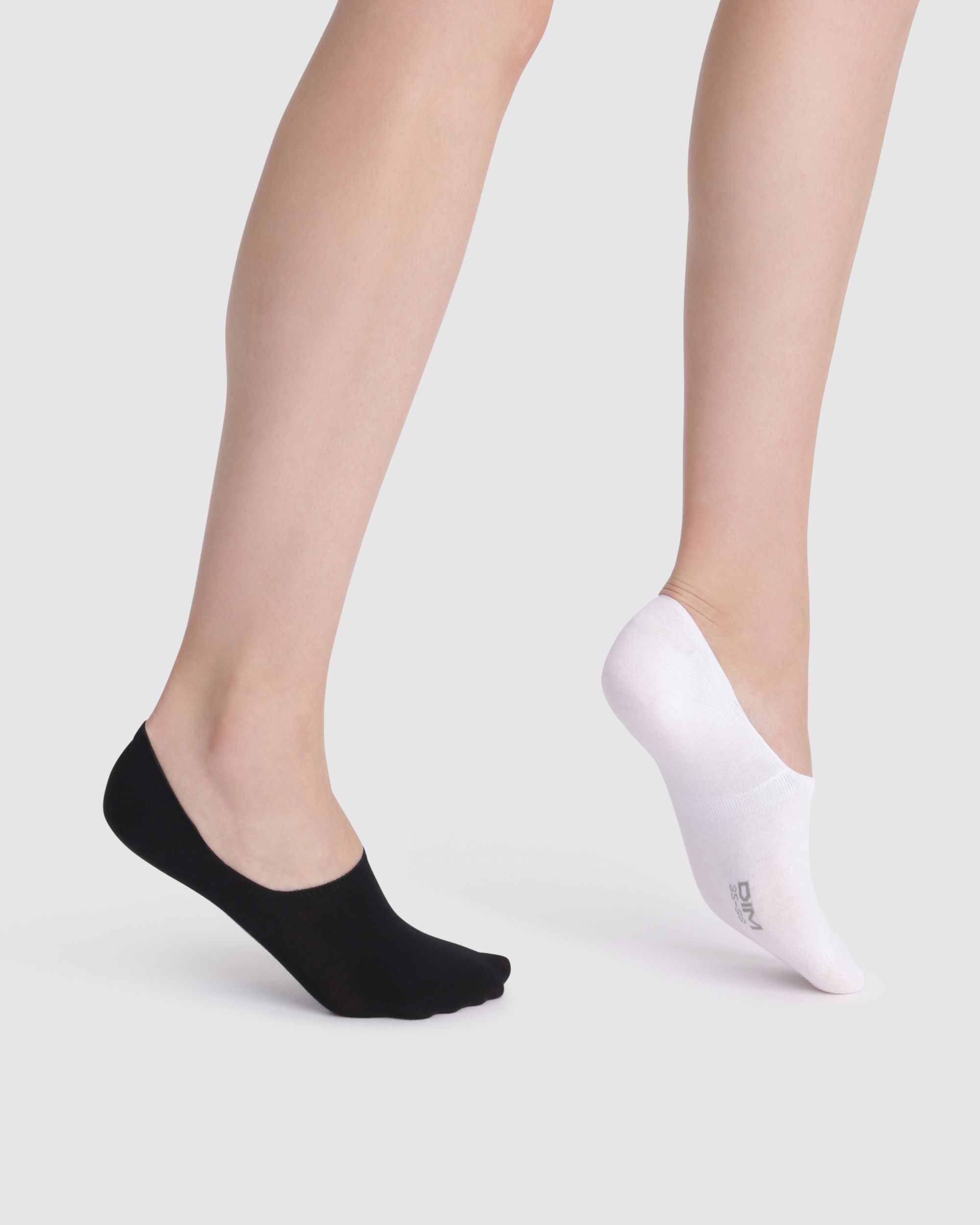 Pack de 2 pinkies de mujer de algodón especial zapatillas