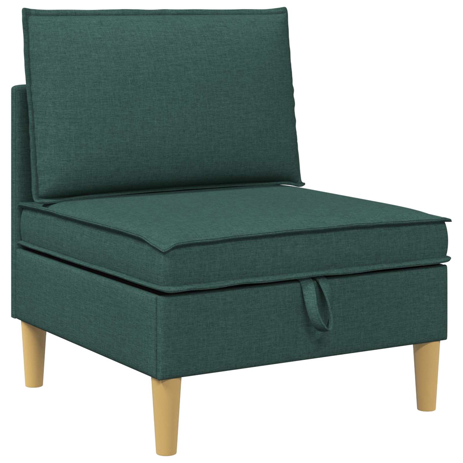 vidaXL Sofá central con almacenamiento Tela Multicolor
