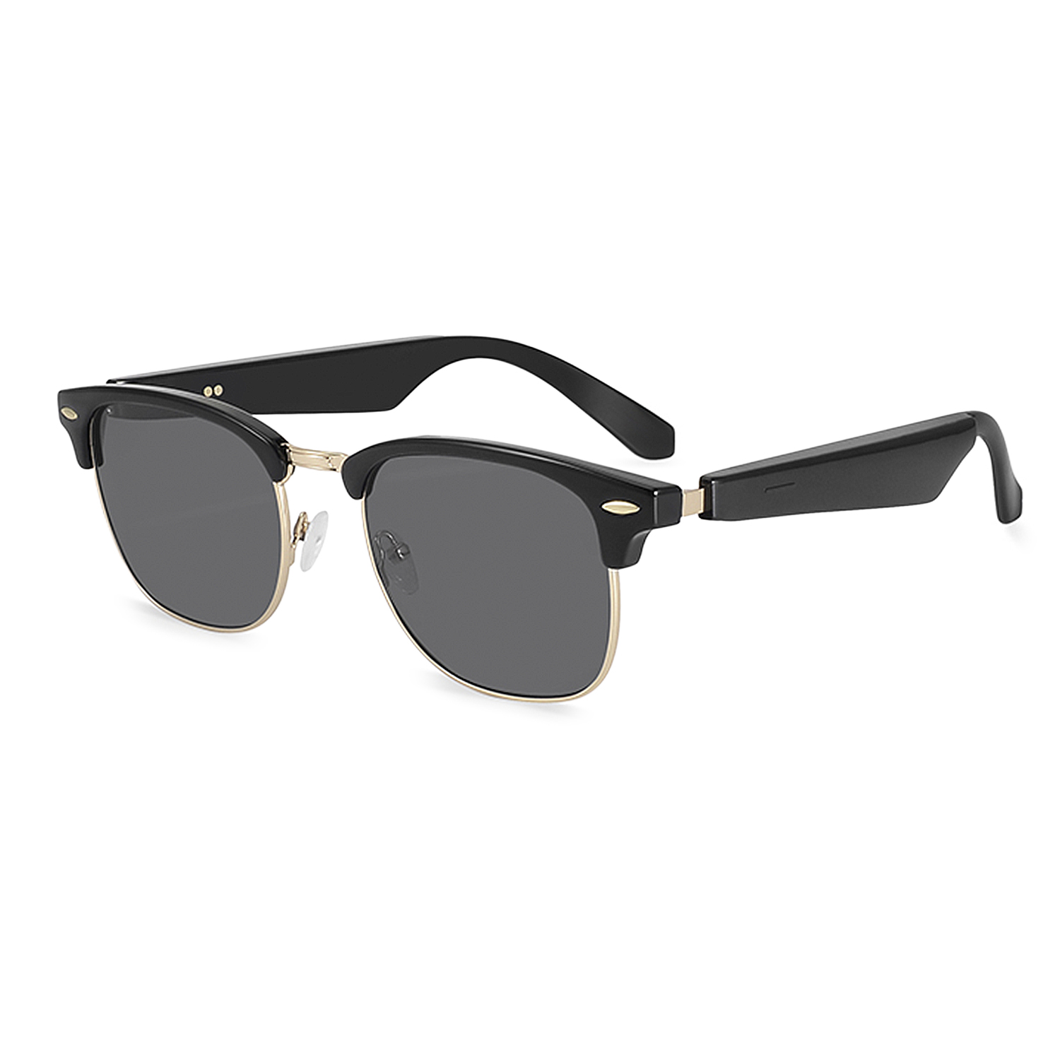 DAM. Gafas inteligentes A03-316C1, control de llamada bluetooth, asistente de voz, traducción AI. 15x16x5cm