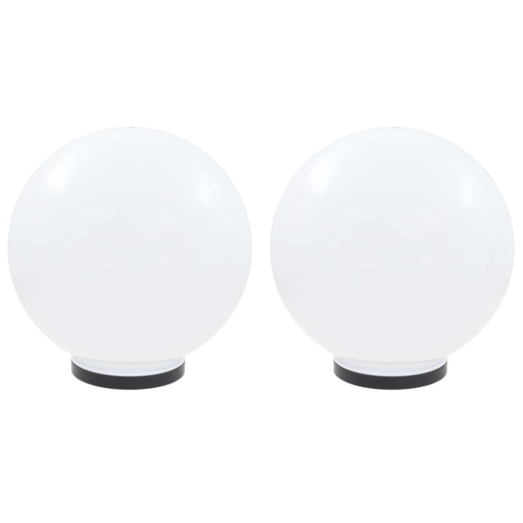 vidaXL Lámpara Jardín Luz LED (2 piezas) Esférica Bola Iluminación Patio Terraza Dimensiones 20 cm,  25 cm,  30 cm y mas