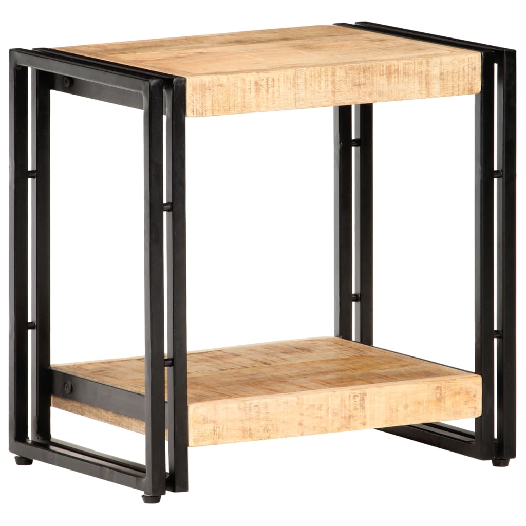Vidaxl Mesa Auxiliar de Madera Maciza Reciclada 40x30x40 Cm