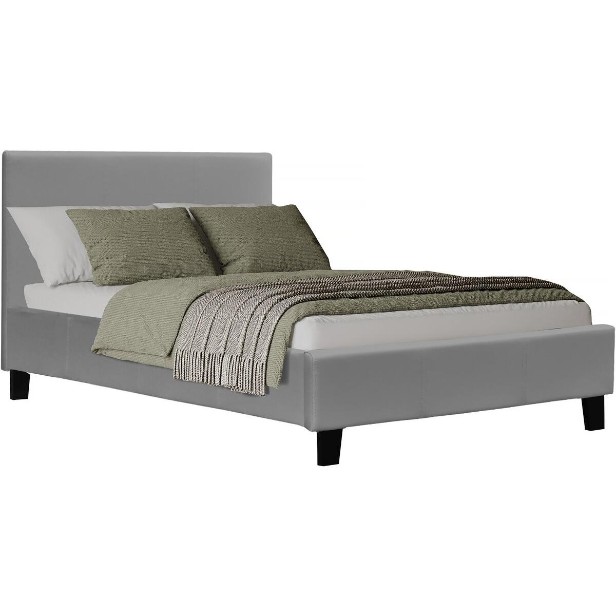 Habitat y Jardin - Cama "Lina" 90 x 190 cm - Gris claro