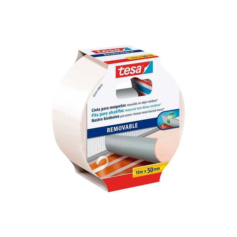 TESA - CINTA ADH. TESA REMOVIBLE MOQUETAS 50MMX10M BL 55731-00016-11