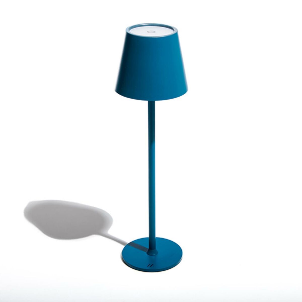 Muitomas, Lámpara de mesa con control táctil e intensidad de la luz ajustable, lámpara de diseño para mesita de noche o escritorio, carga cable USB-C, batería de 1800 mAh, color azul