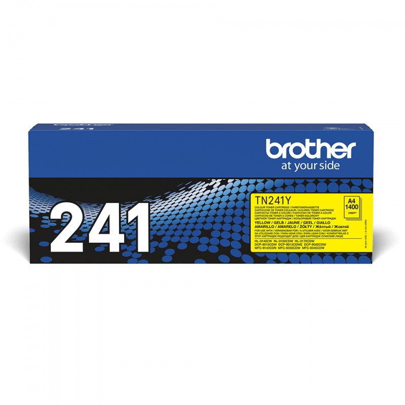 Brother - TN-241Y cartucho de tóner 1 pieza(s) Original Amarillo TN-241Y