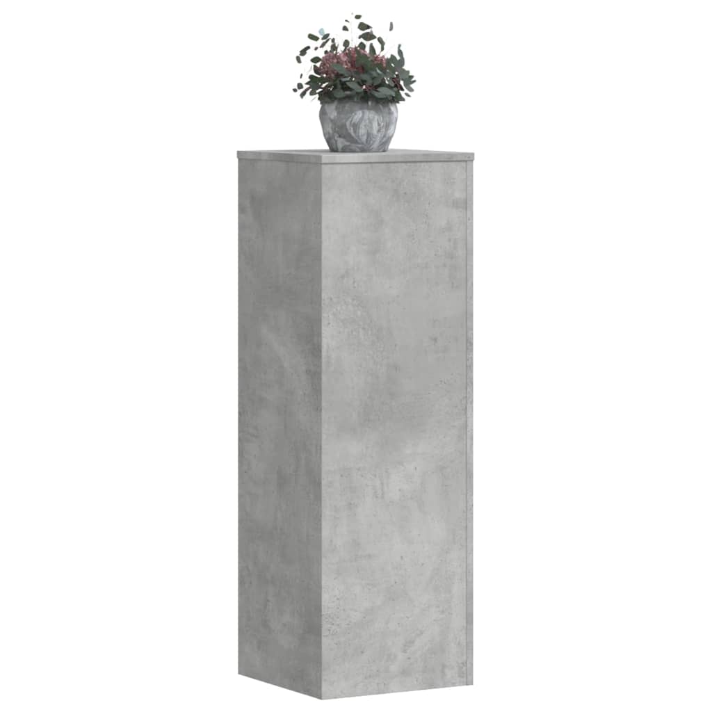 vidaXL Soportes de planta madera ingeniería roble artisian 33x33x100cm Color Roble,  Madera antigua,  Gris hormigón y mas