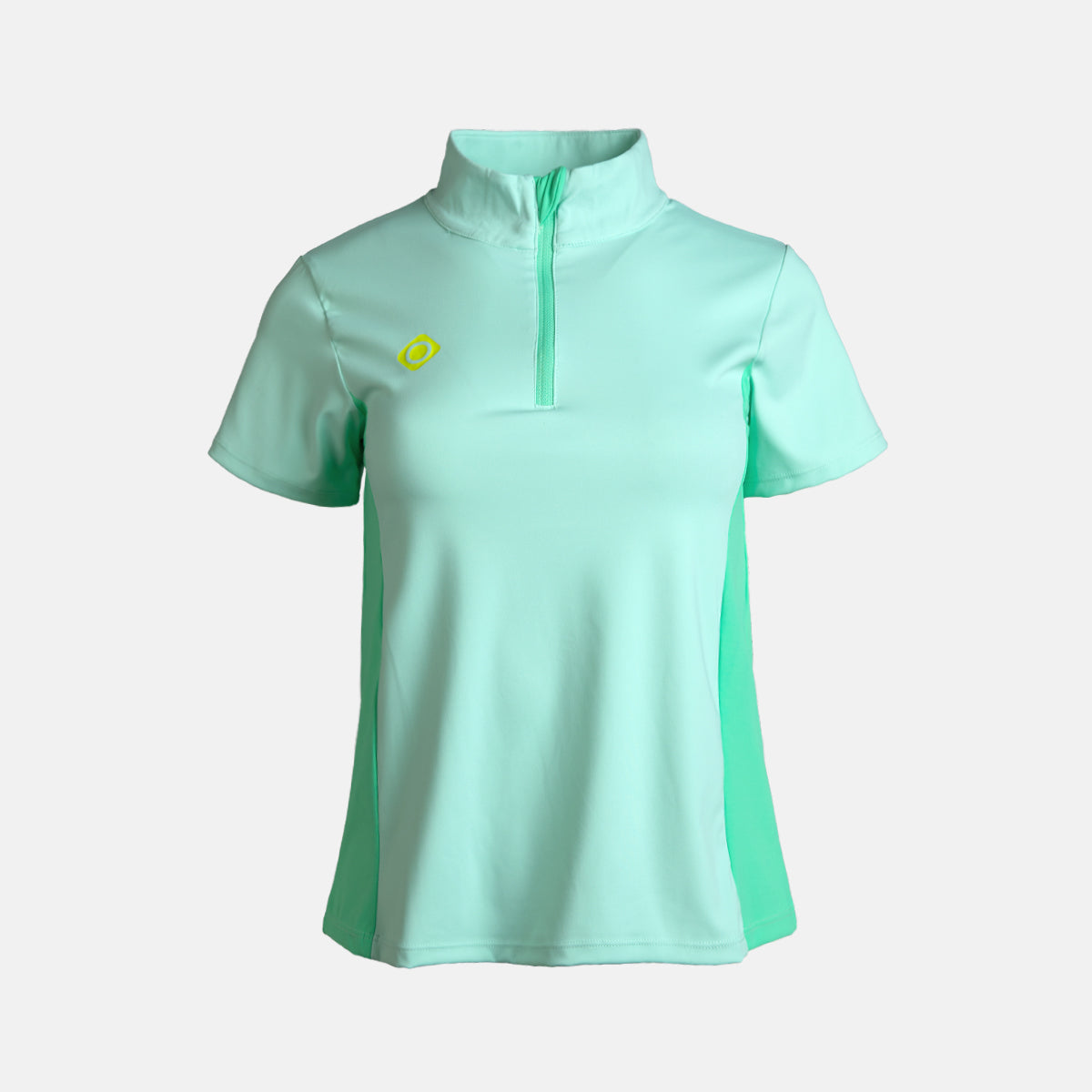 Izas - Camiseta Temple Top de pádel para Mujeres, con Cremallera, elástica y Transpirable - Fair Aqua - Talla XXL