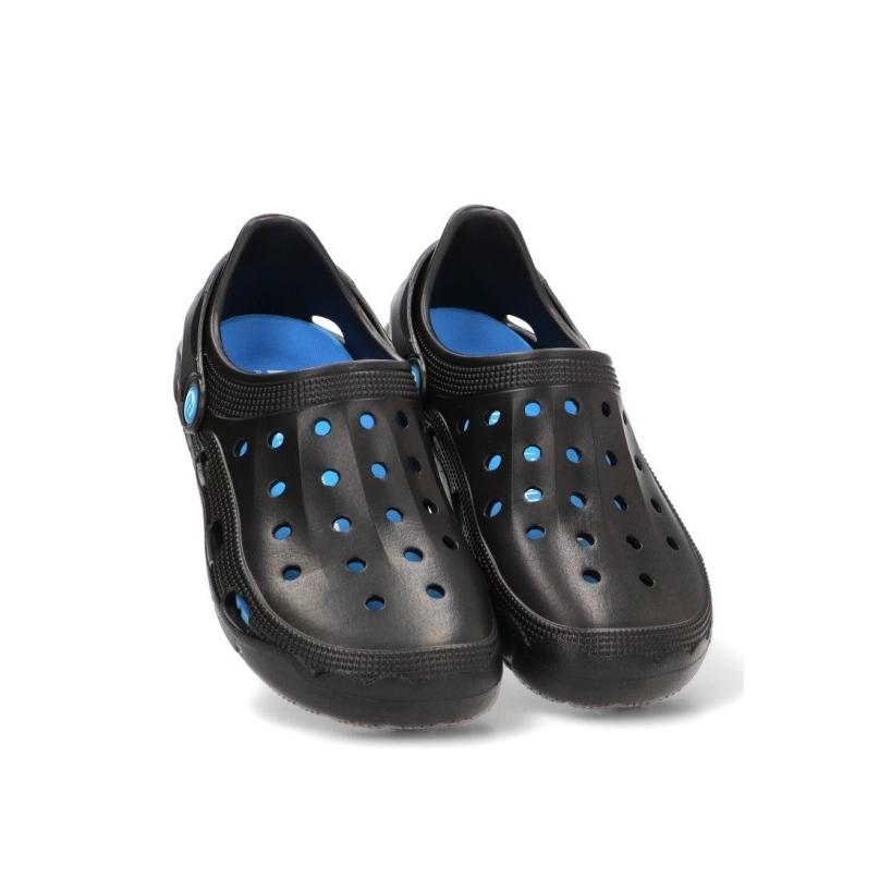 Zueco Sandalia Playa Mustang - Mujer - Suela Plana - Modelo 85516 - Color Negro
