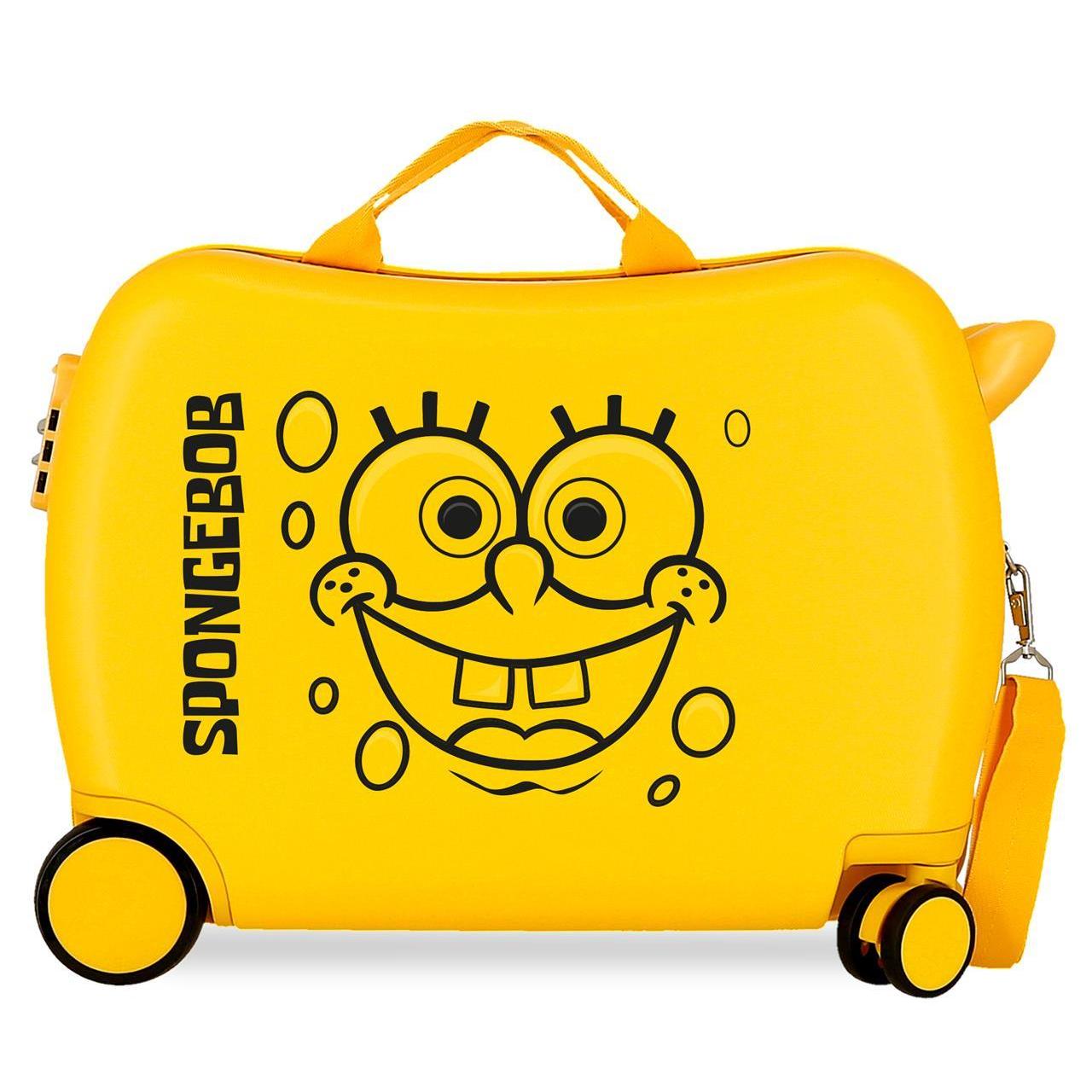 Maleta Infantil Nickelodeon Bob esponja ocre 38x50x20cm