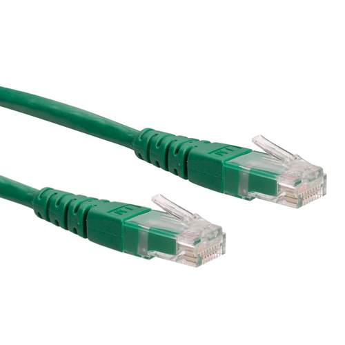 Roline Cable de conexión UTP RJ45 Cat 6 Verde 5m