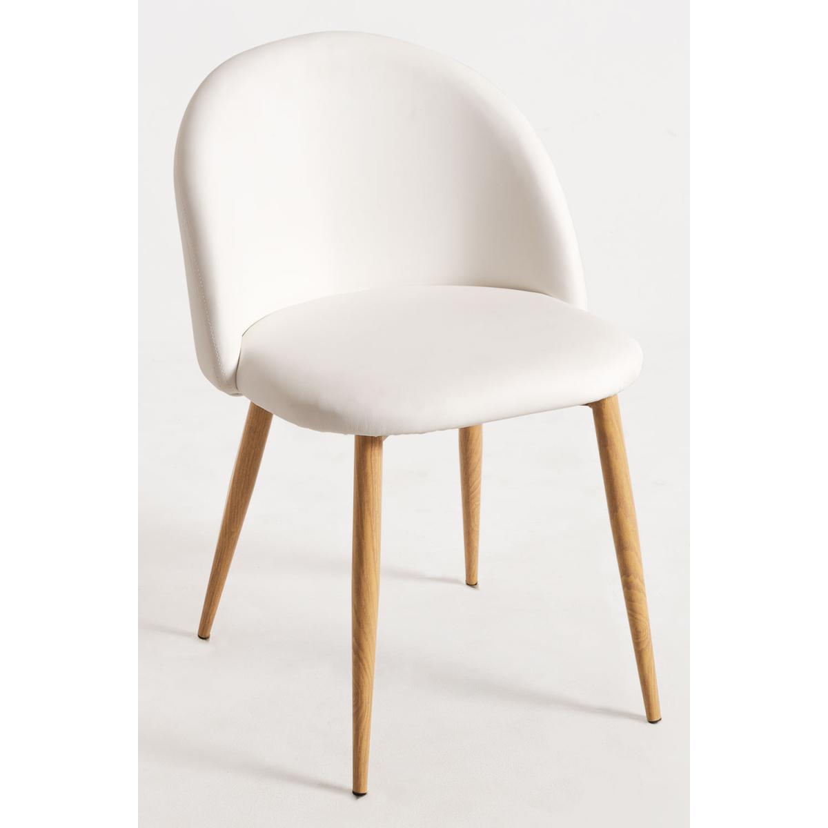 Regalos Miguel - Sillas Comedor - Silla Vint Polipiel - Blanco