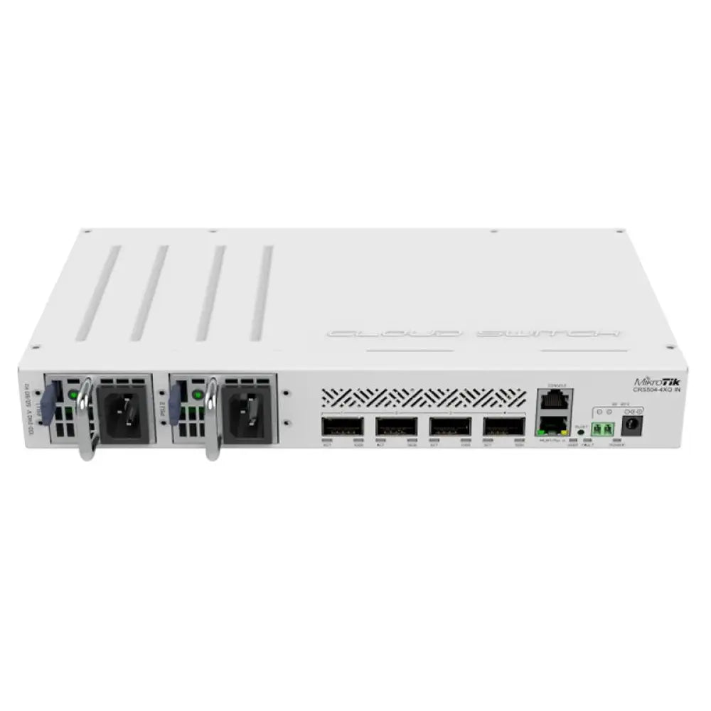 MikroTik CRS504-4XQ-IN Switch 4 Puertos QSFP28 + 1 Puerto Ethernet 3 Puertos PoE
