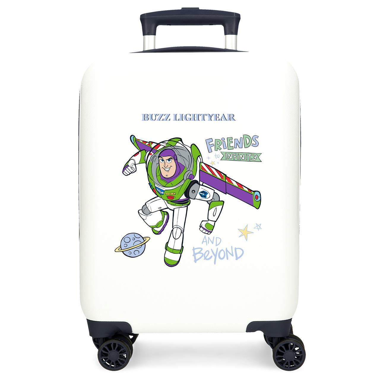 Disney Maleta De Cabina ABS Rígida Friends To Infinity And Beyond Blanco