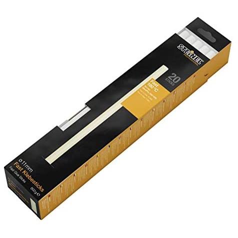 Steinel Fast Barritas de adhesivo con un diámetro de Ø 11 mm y un peso de 600 g, en color blanco, 20 unidades, pegamento termofusible especial de secado rápido
