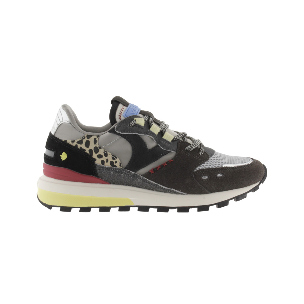 Victoria Luna Zapatillas de nylon con piezas de serraje y suela dentada 1156113