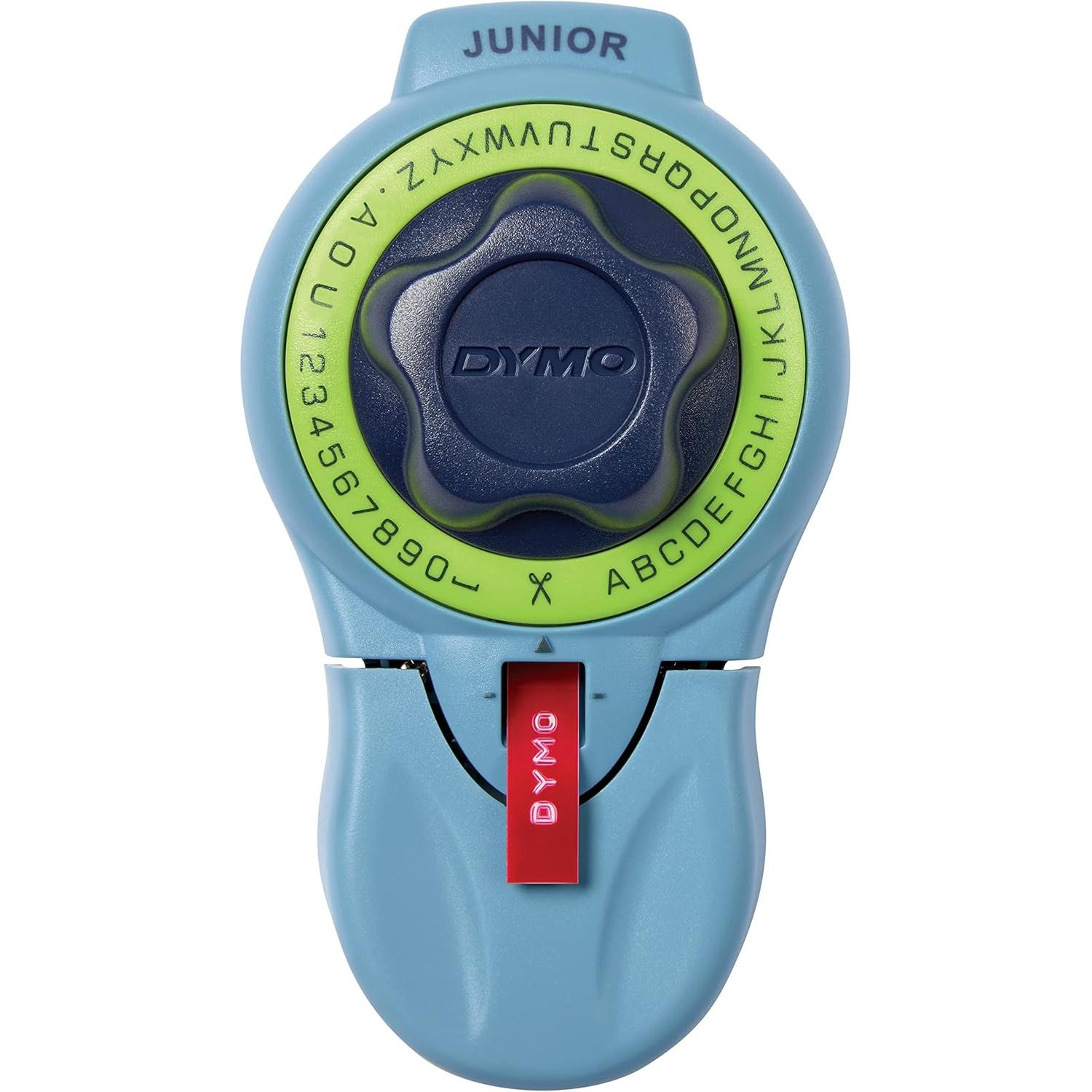 Dymo Junior Máquina de Gofrado - Estampadora Manual para Uso Doméstico 9 mm Azul