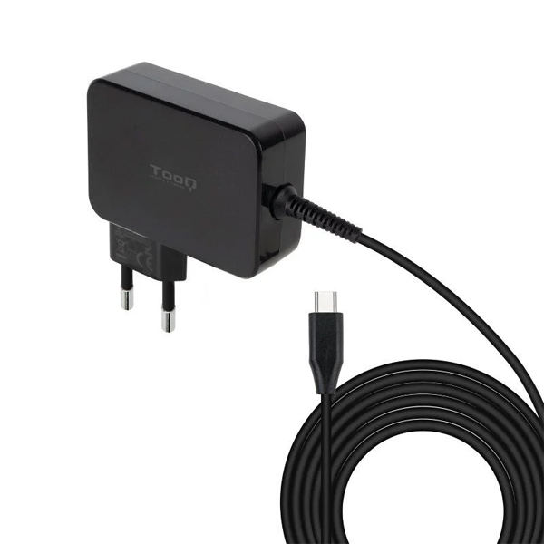 Tooq tqlc-usbcgan90pd laptop charger gan usb-c pd3.0 90w black