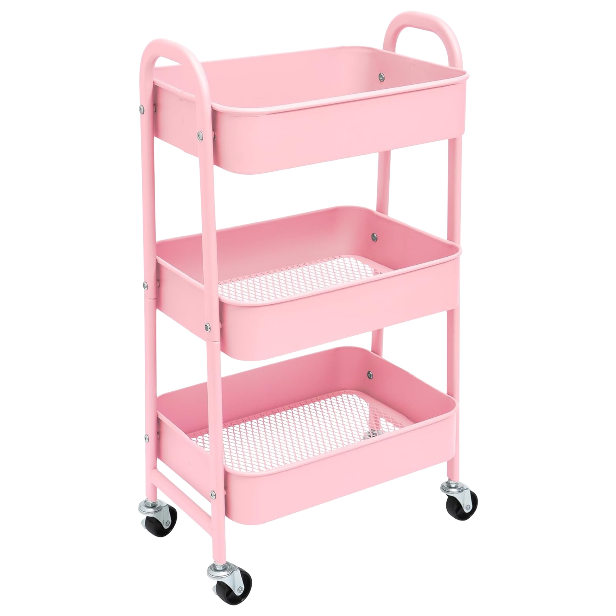 Carro de Almacenamiento Carrito Auxiliar con Ruedas Carro Cocina Carro Servicio Carrito Metalico con Ruedas 3 Niveles Carro Rodante Carro Organizador para Dormitorio Baño Oficina,Carrito de cocina o