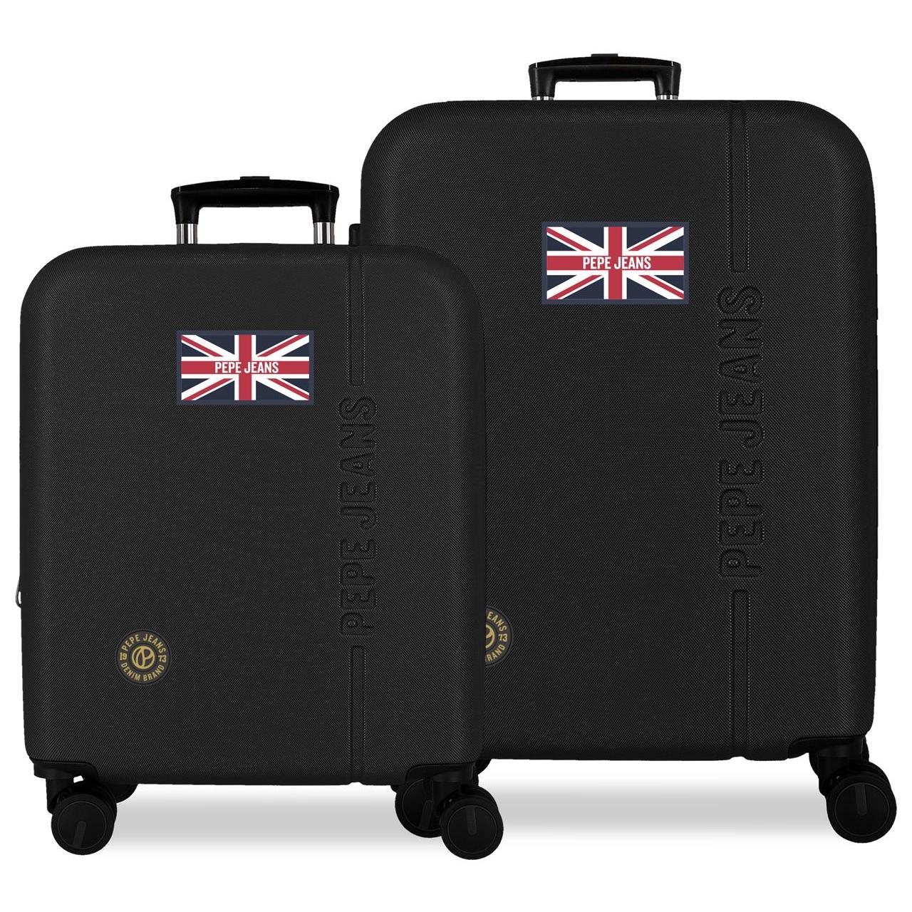Juego de maletas Pepe Jeans Henry Negro 48x68x27cm