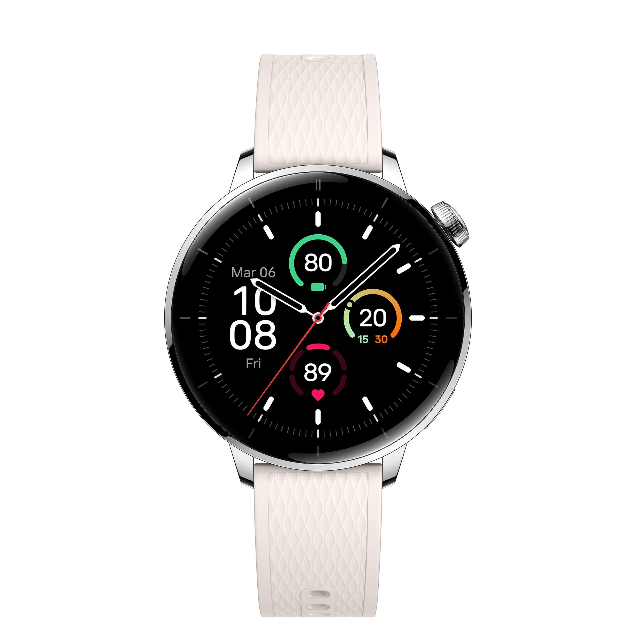 OnePlus Watch 3, 43mm - Disponible en color Black Steel y Silver Steel.