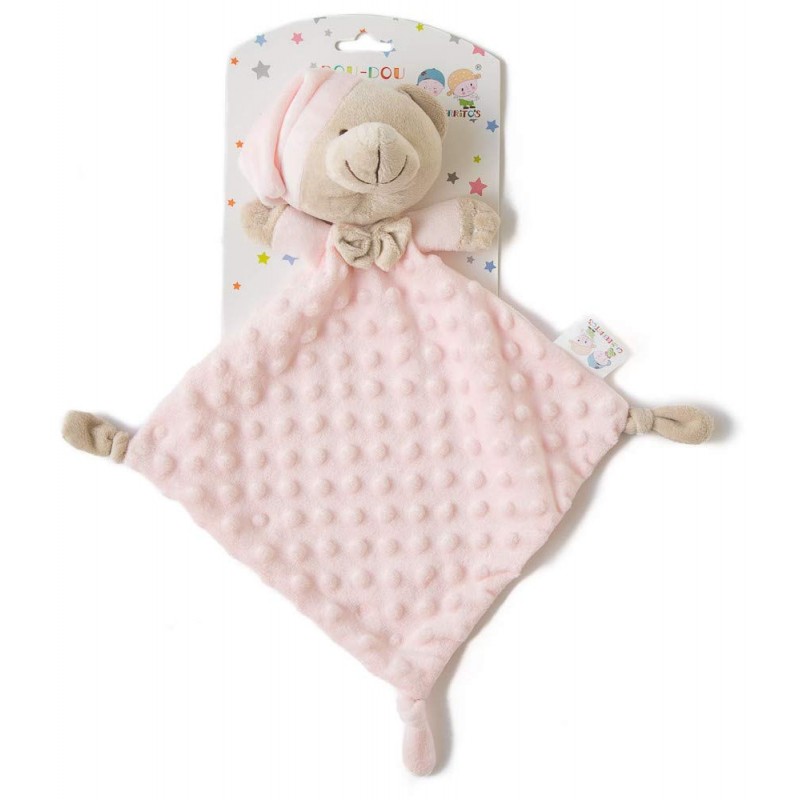 Dudú Osos Rosa Manta de Apego para Bebés Suave y Confortable