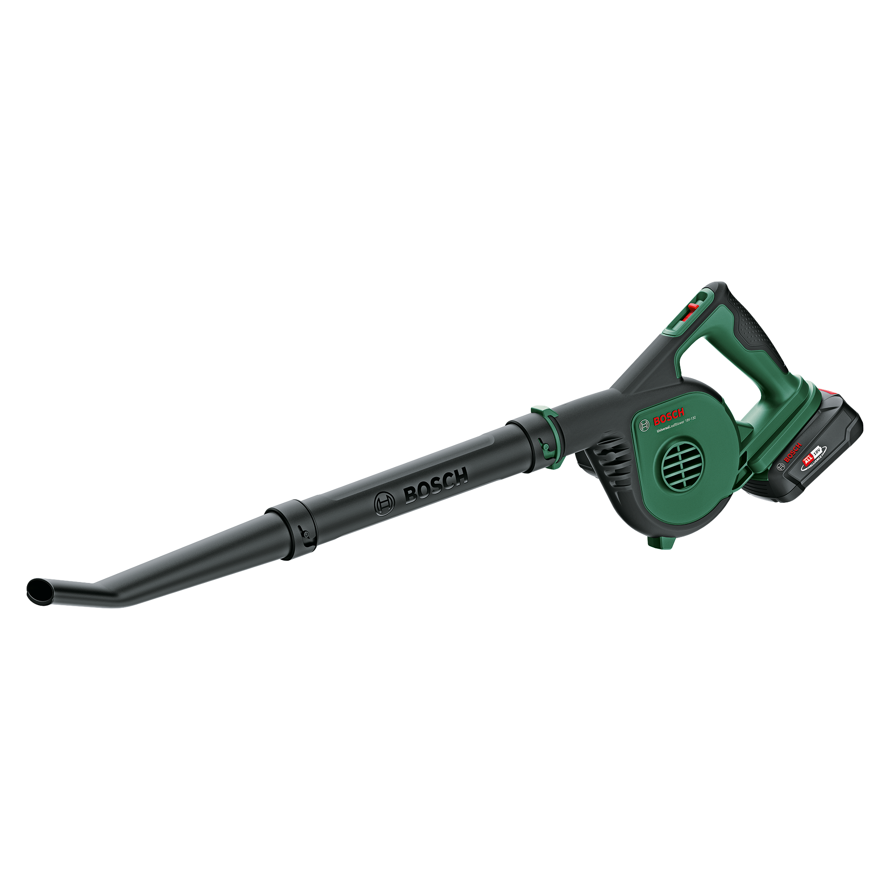 Bosch - Soplador de Hojas a Batería - UniversalLeafBlower 18V-130 - 18V, 185 – 245 km/h, Ligero y Ergonómico