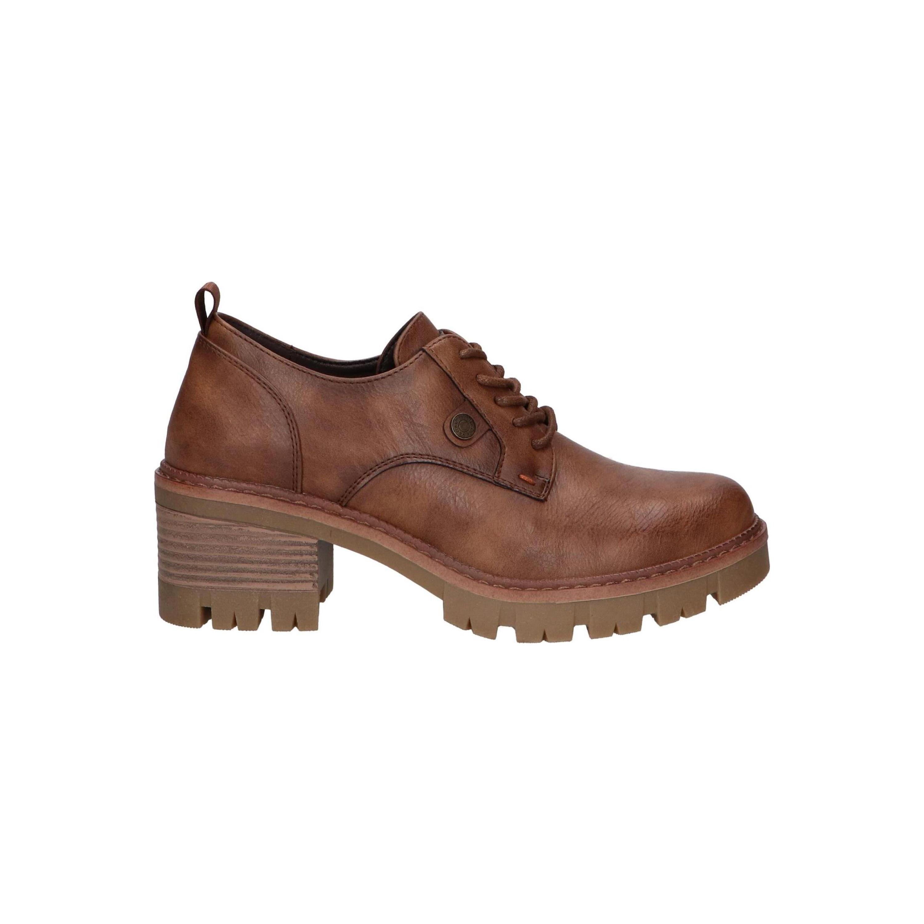 Zapatos de cordones para mujer Refresh en color marrón