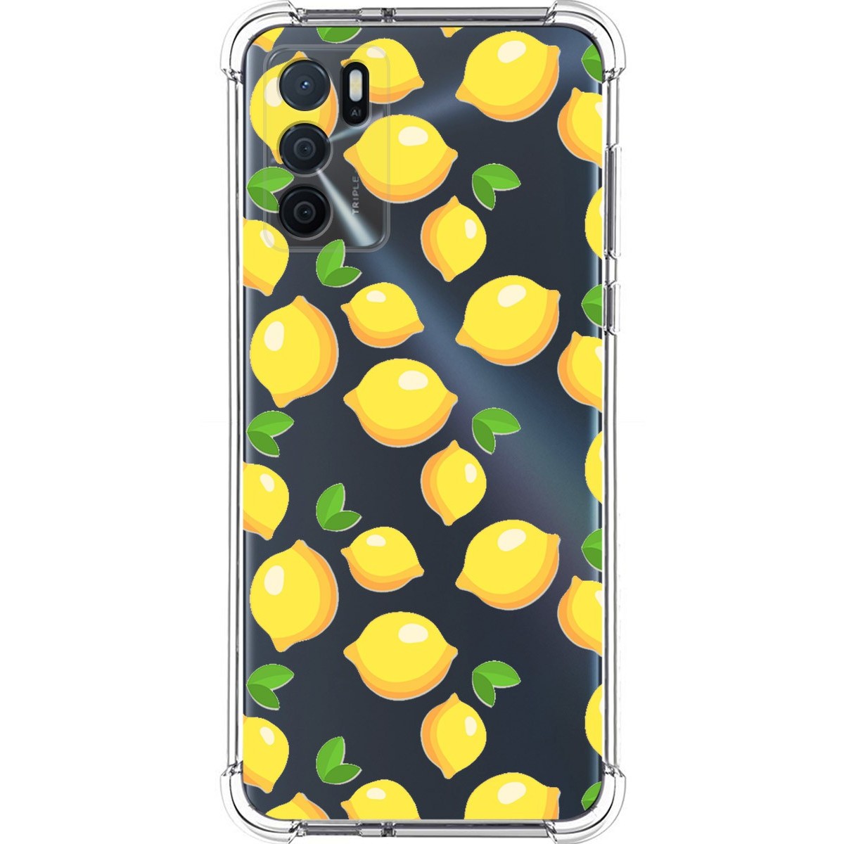 Funda Silicona Antigolpes para Oppo A16 / A16s diseño Limones Dibujos