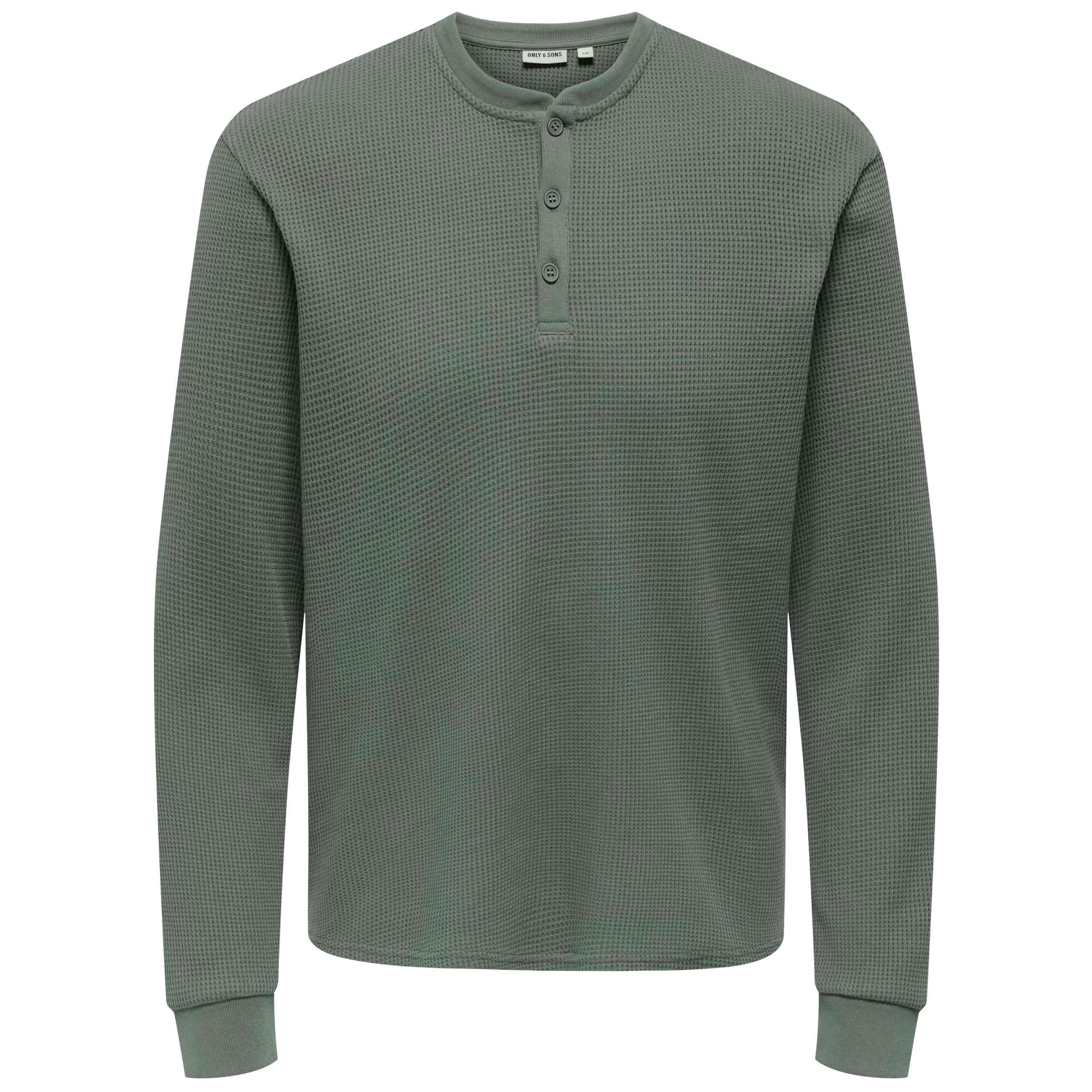 Camiseta Only & Sons Onstobie Reg Ls Henley Tee Noos