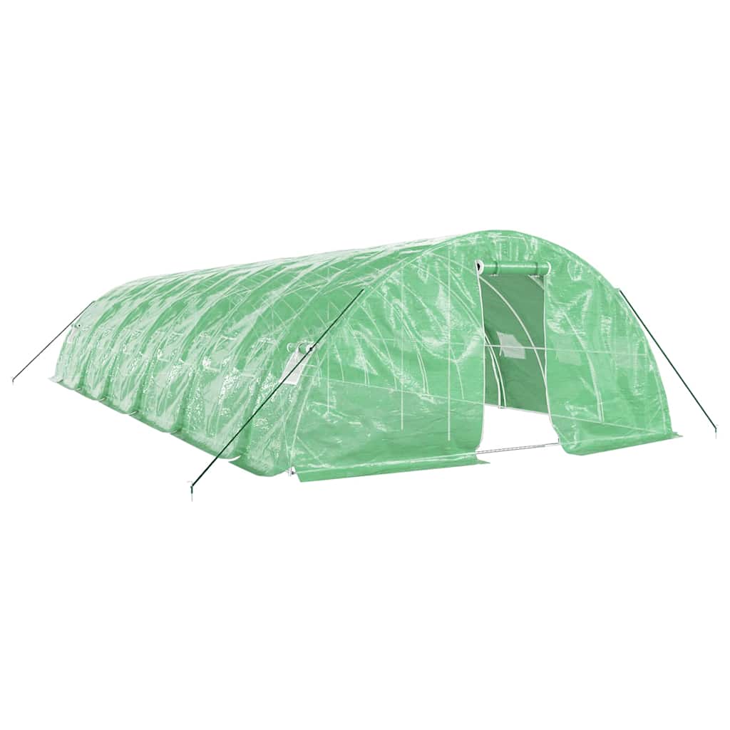 vidaXL Invernadero con estructura de acero verde Multitalles