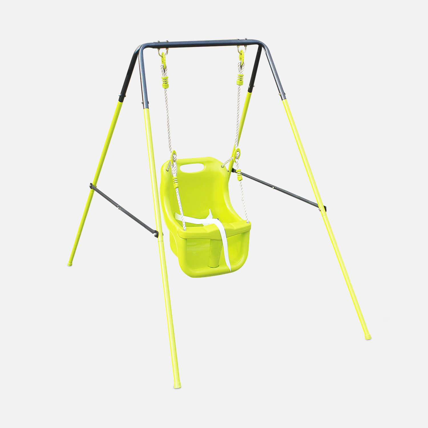 sweeek - Columpio para bebés, Farou, Verde, Tamaño 97x147x118 cm