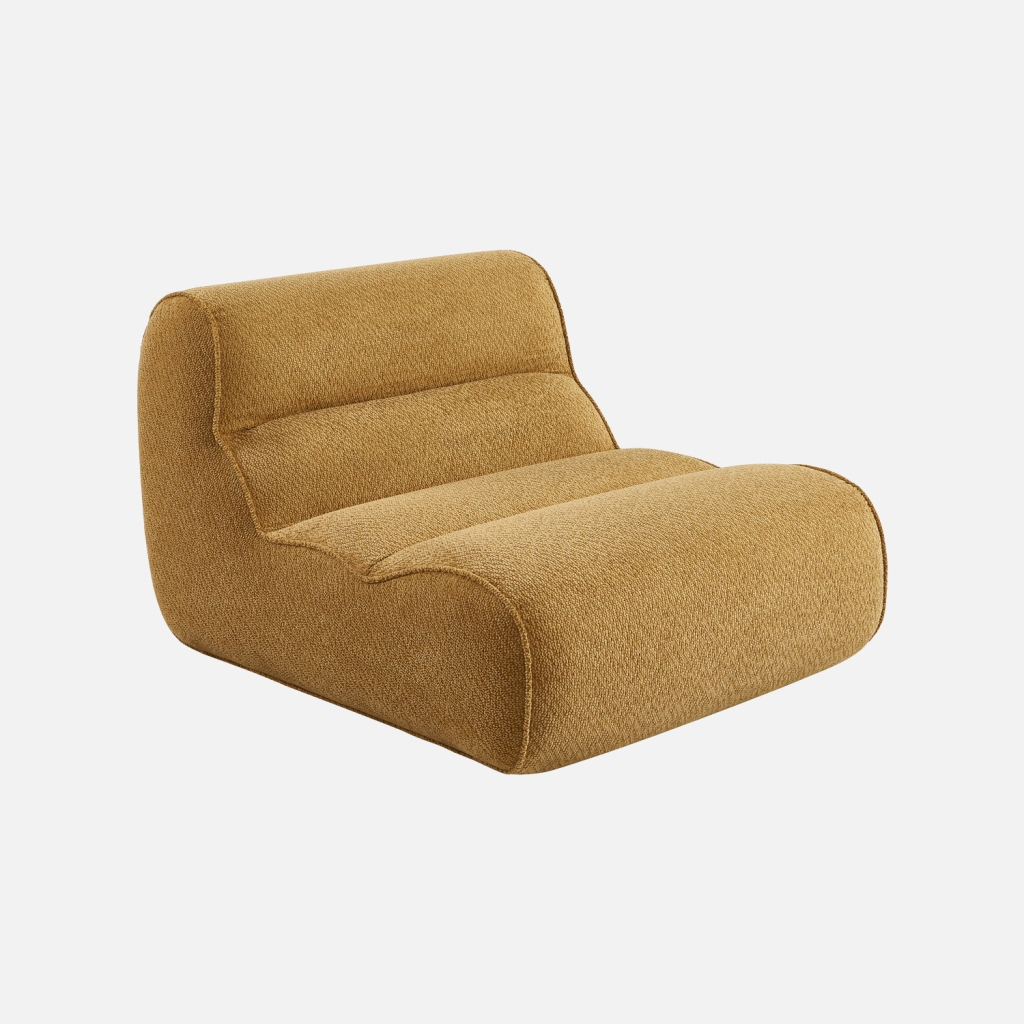 sweeek - Sillón de tela chenilla , Dario , 95x108x66