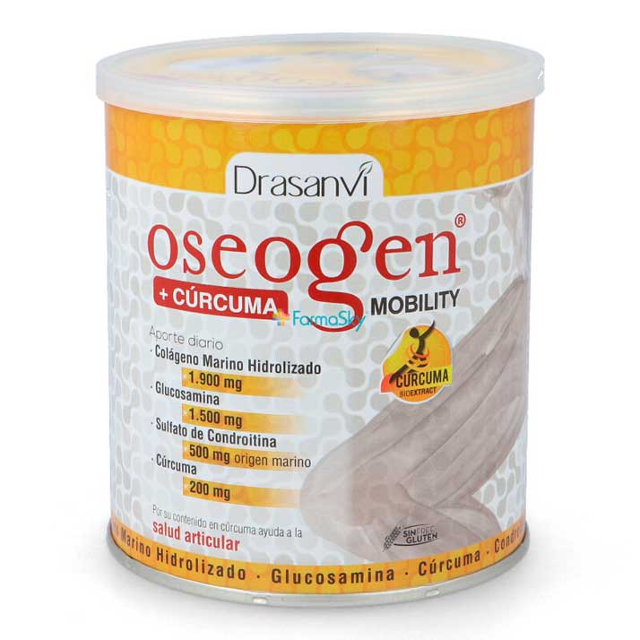 Drasanvi Oseogen Mobility - Complemento Alimenticio para Mejorar la Movilidad y Aliviar Molestias Articulares - Colágeno Marino Hidrolizado y Extracto de Cúrcuma Biodisponible