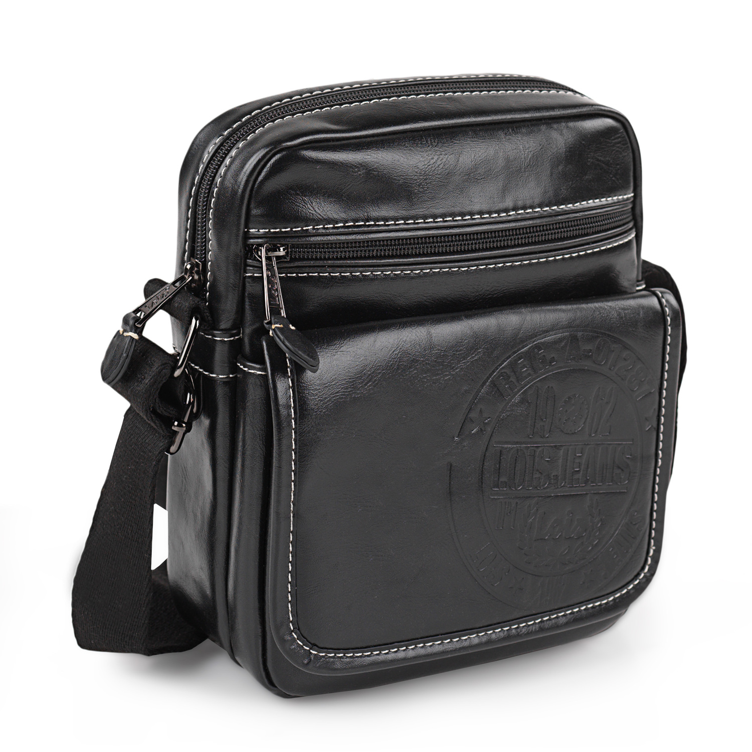 Bandoleras Hombre - Bolso Hombre Bandolera Ajustable - Bandolera Hombre Lois De Polipiel - Bolso Bandolera Hombre Para Uso Diario. Bolso De Hombre Pequeño 40220