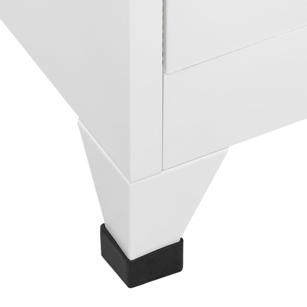 vidaXL Taquilla de acero blanco 90x45x180 cm