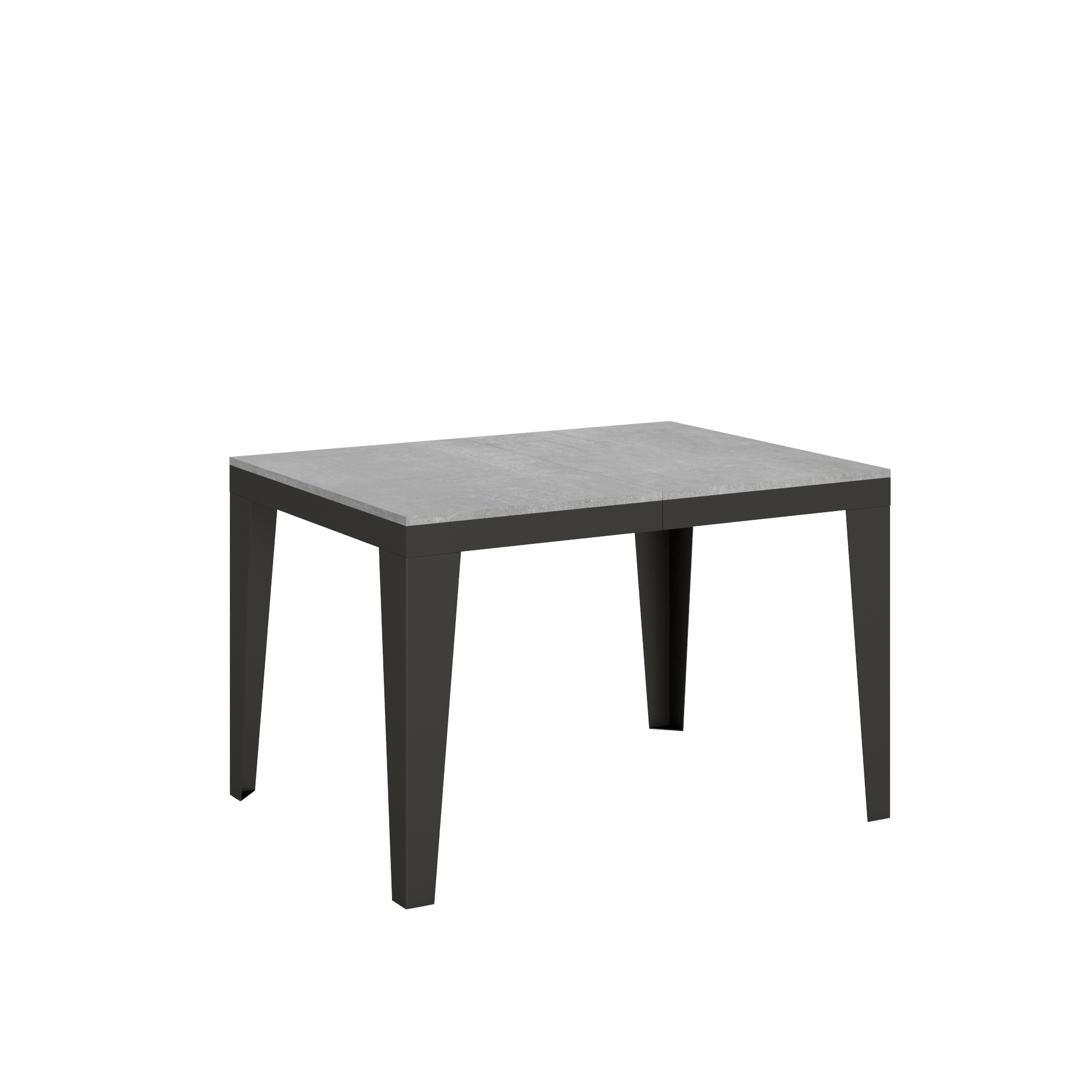 Mesa extensible 90x120/380 cm Flame Evolution Estructura de cemento Antracita - Itamoby