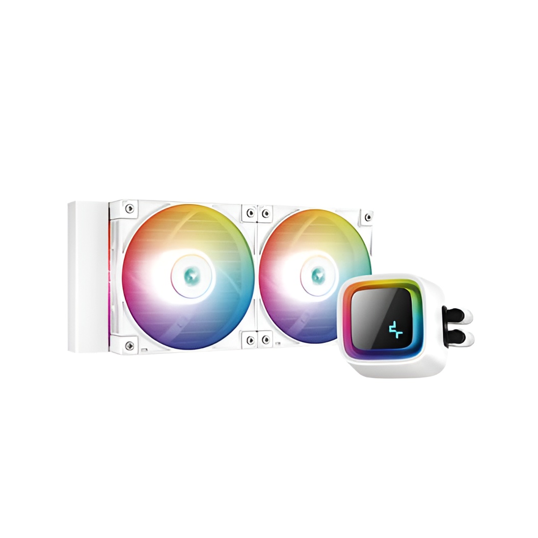 DeepCool LS520 WH Procesador Sistema de refrigeración líquida Todo en uno 12 cm Blanco 1 Pieza(s)