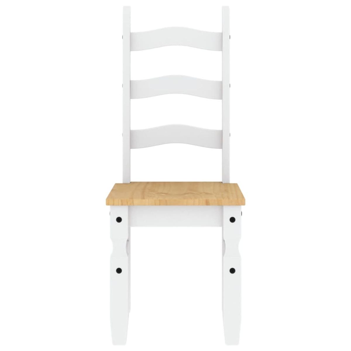 Pack de 2 sillas de comedor Corona madera de pino 107x42x47 cm