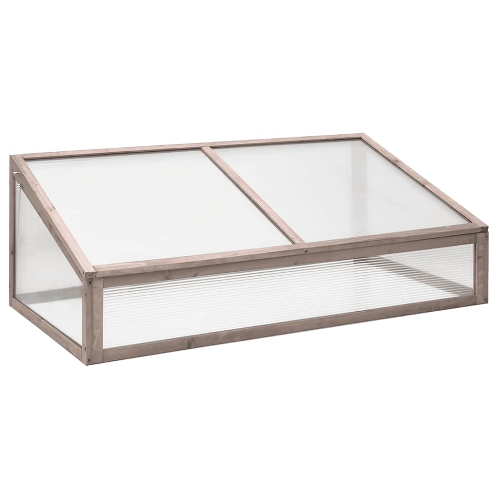 vidaXL Invernadero madera de abeto 110x56x39 cm