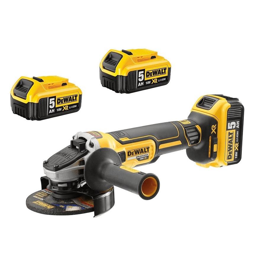 AMOLADORA ANGULAR INALÁMBRICA 125 MM XR 3*5.0AH - DW DCG405P3