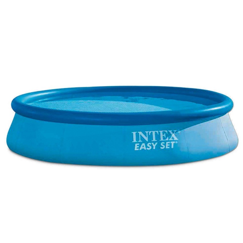 Intex - Piscina desmontable Easy Set 396x84 cm de PVC triple capa para jardín familiar, capacidad 7290 litros, montaje en 10 minutos
