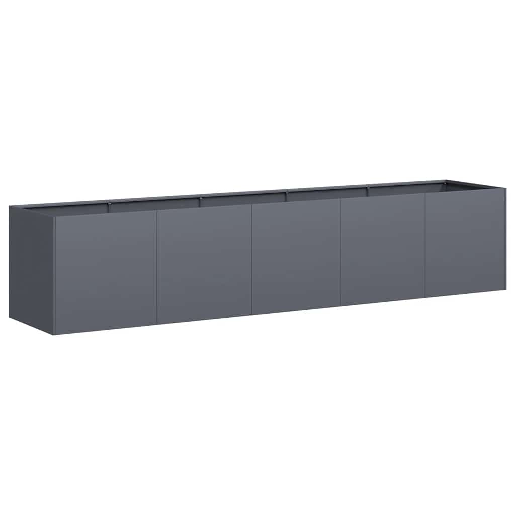 vidaXL Jardinera antracita 200x40x40 cm acero laminado en frío