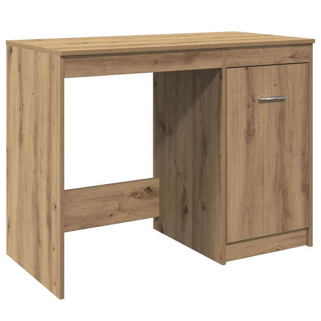 vidaXL Escritorio de madera de ingeniería roble artisan 100x50x76 cm