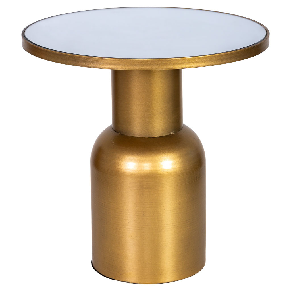 Wonderlust Deco - Mesa auxiliar de metal 46x46x45h cm Dorado 46x46x45h cm