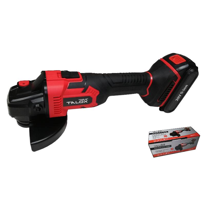 Talox amoladora 115 profesional 2x bateria li-ion 20v 2ah+cargad