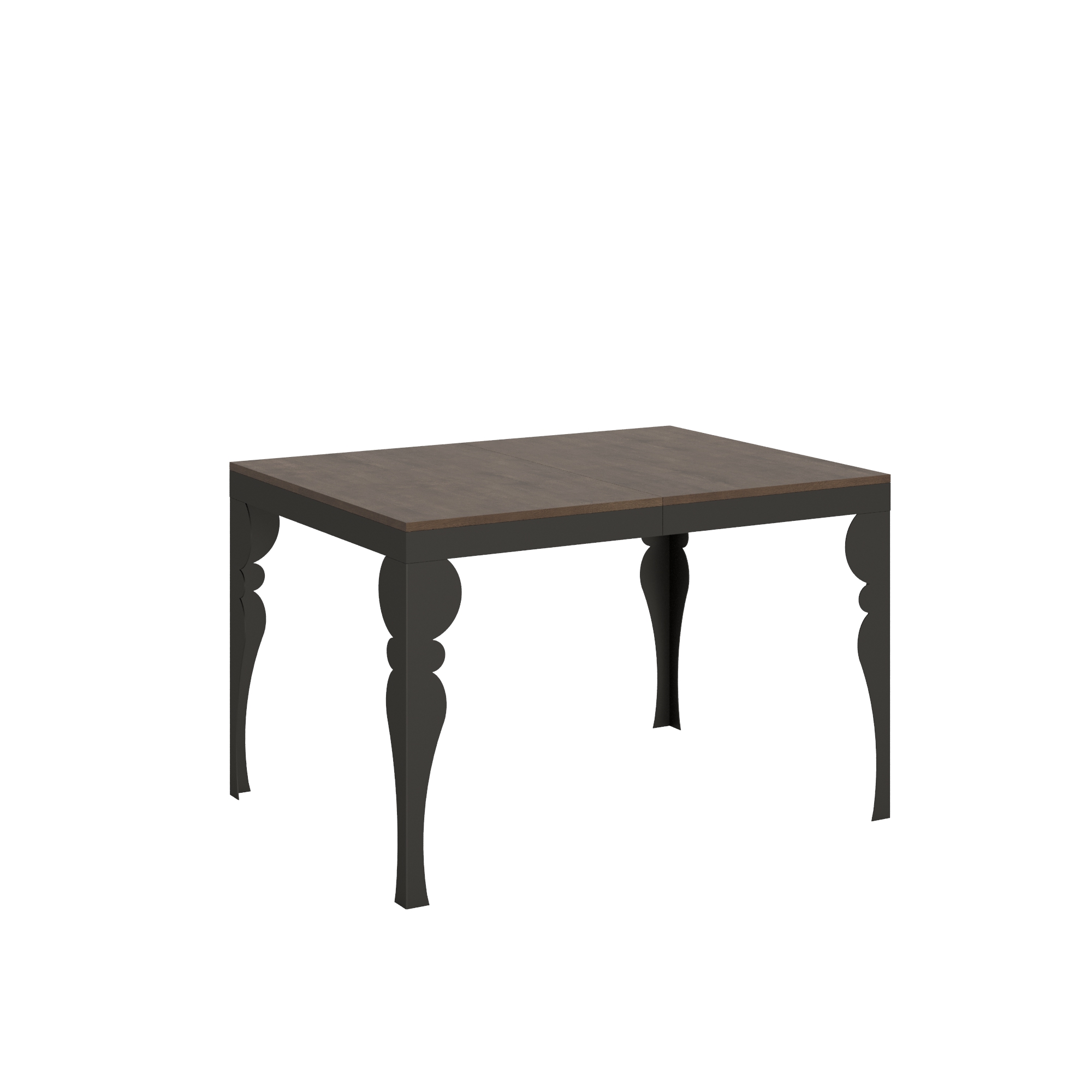Mesa extensible 90x120/380 cm Paxon Evolution Estructura Nogal Antracita - Itamoby