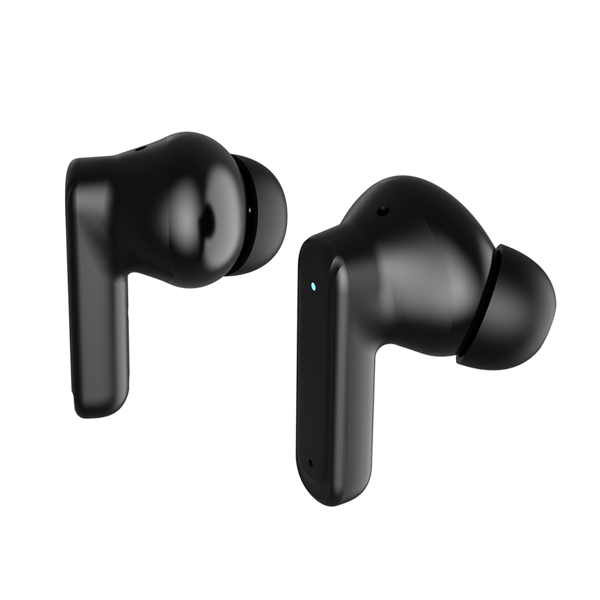 VOSS Auriculares Inalámbricos VS100 Negro, Bluetooth 5.4, Pantalla Táctil, Micrófono Dual, Estuche de Carga 350mAh